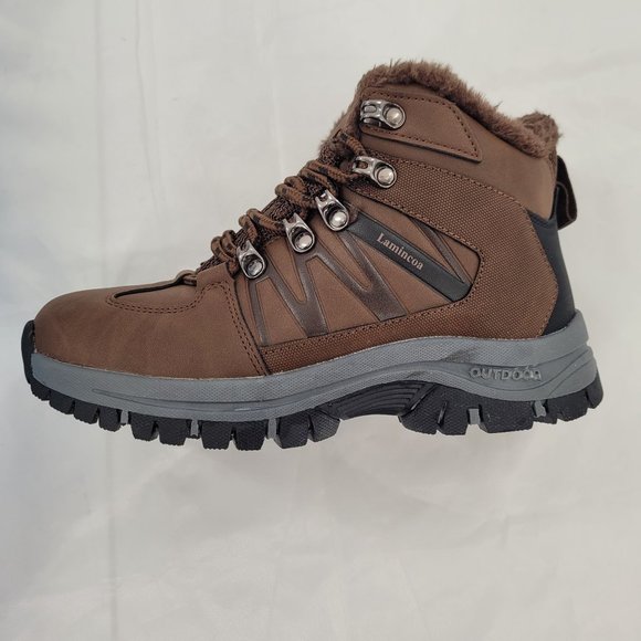 Lamincoa Winter Snow Hiking Boots For Women Fur-Lined (Size 6) Brown - Picture 10 of 13